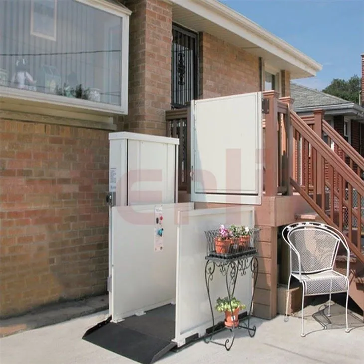 Lifft Cadair Olwyn Fertigol Hydrolig