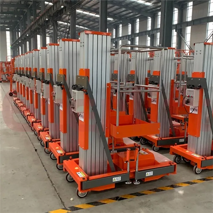 Lifft Dyn Alwminiwm Mast Sengl