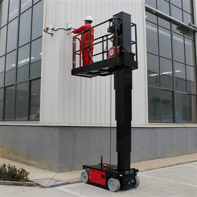 Lifft Mast Fertigol a yrrir gan eich hun heb Olew Hydrolig
